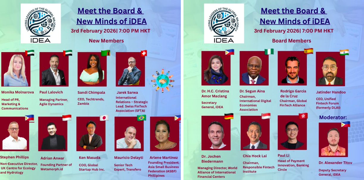 Meet the Board & New Minds of iDEA — February 2026